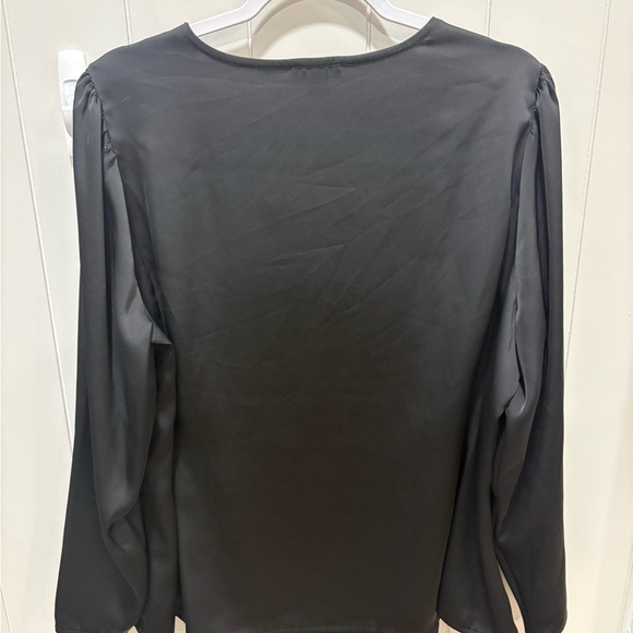 Halogen Black Satin Work Blouse - Picture 3 of 3